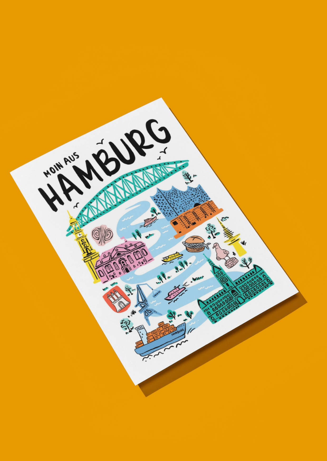 Moin aus Hamburg Karte