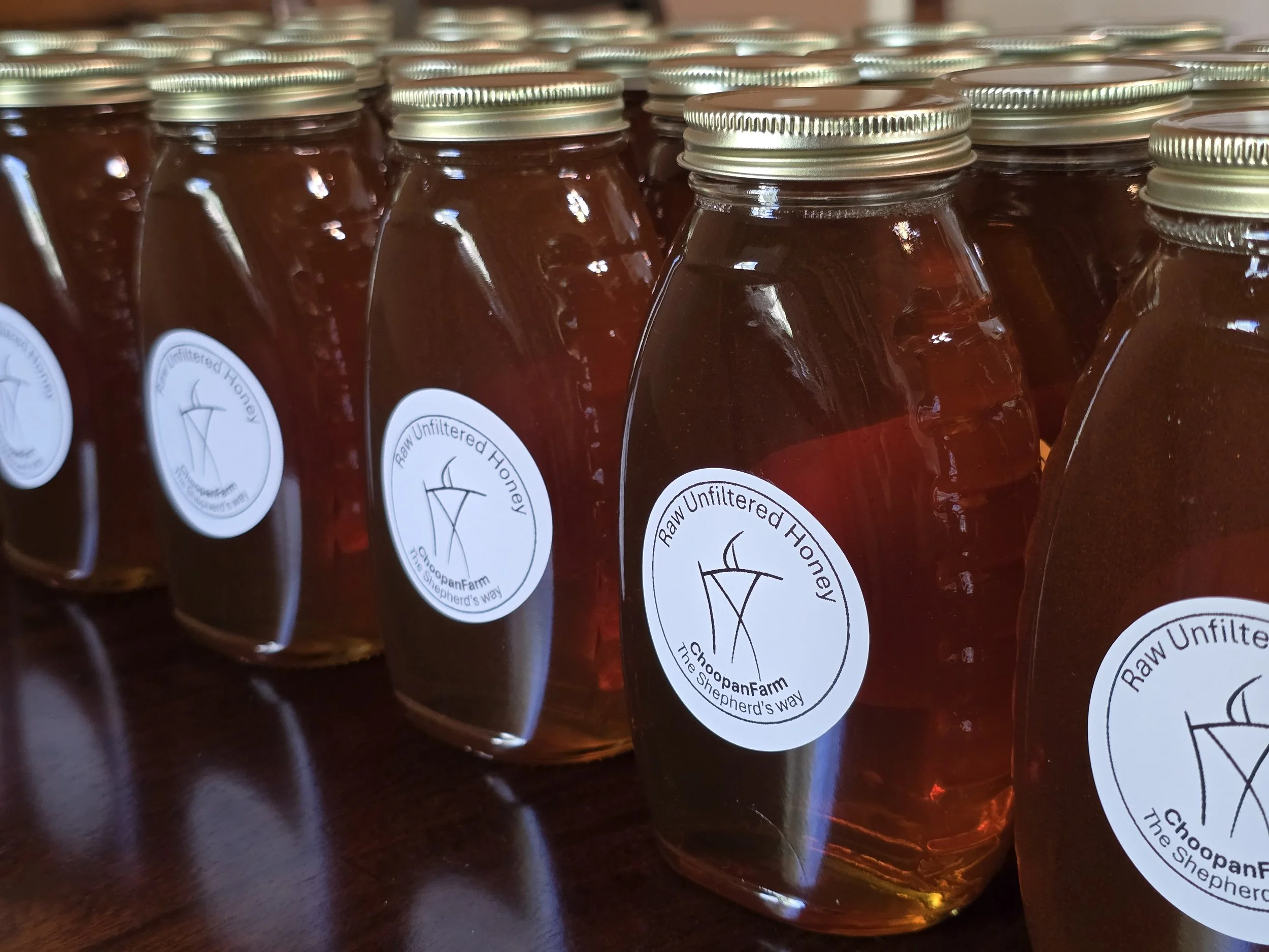 Raw Unfiltered Honey, 1 lb Jar