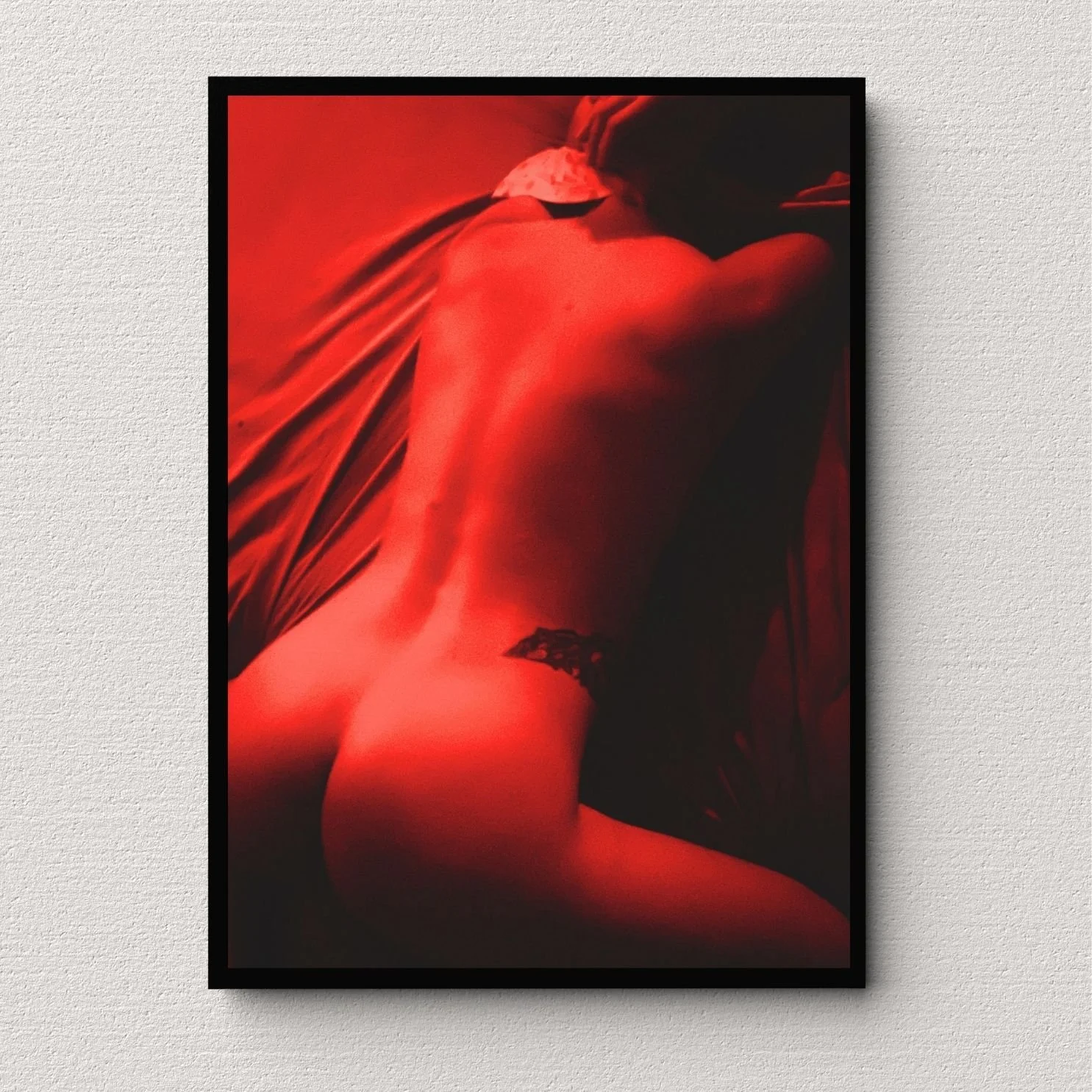 Shadow and Skin Red - Erotic Fine Art Figure Photography Print (Copy)