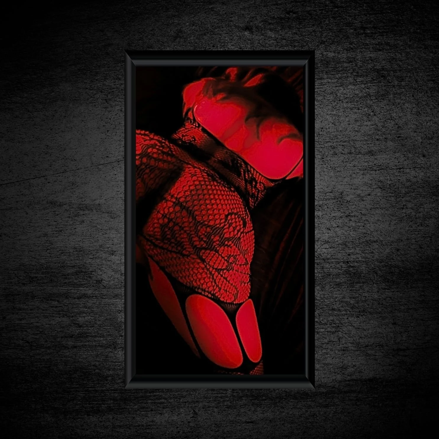 Red Sin Lace- Erotic Fine Art Figure Photography Print