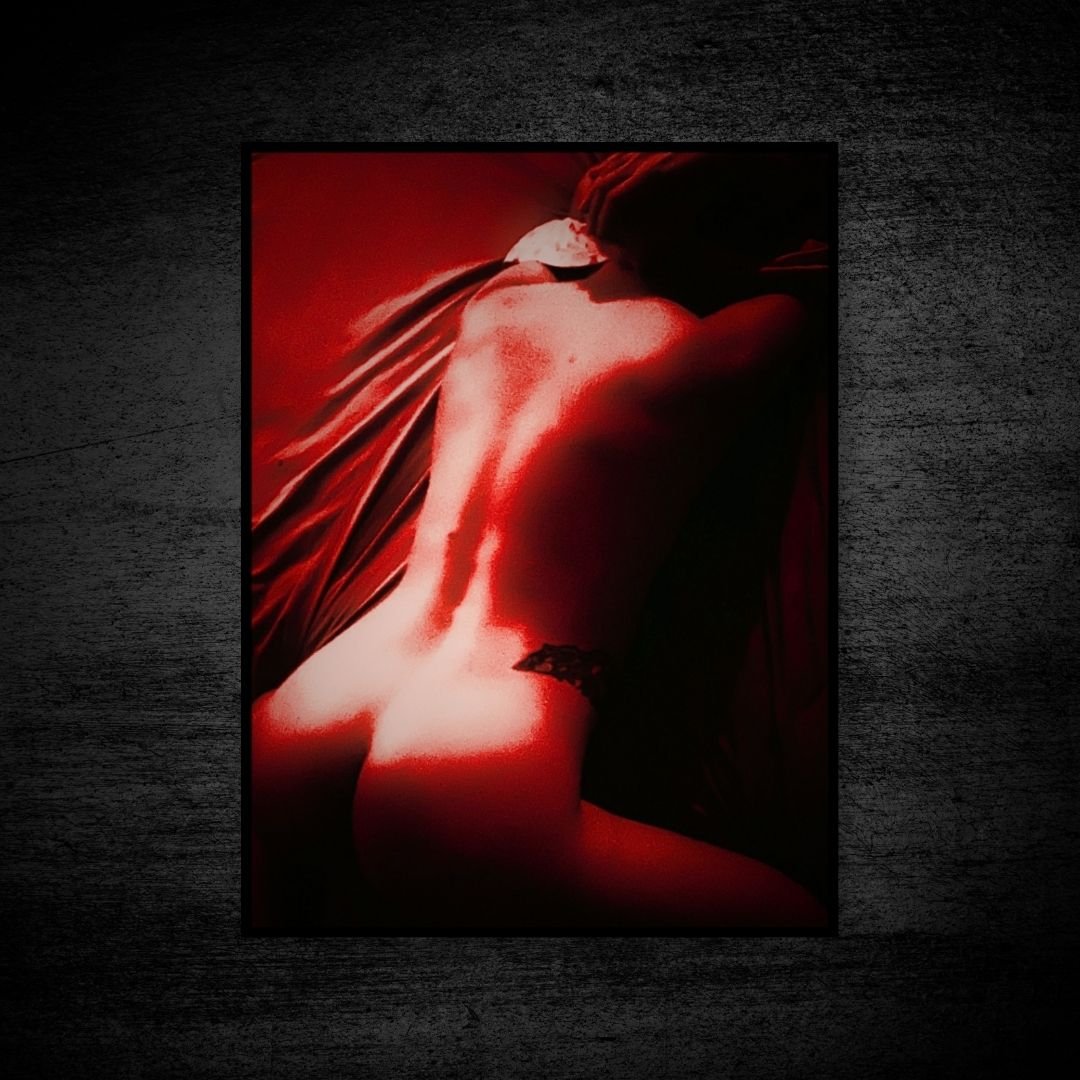 Shadow and Skin Red - Erotic Fine Art Figure Photography Print (Copy) (Copy)