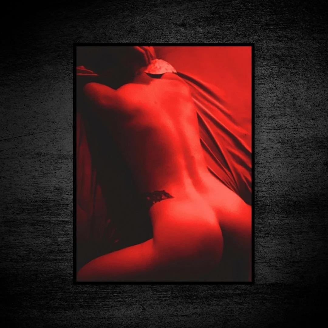 Shadow and Skin Red - Erotic Fine Art Figure Photography Print