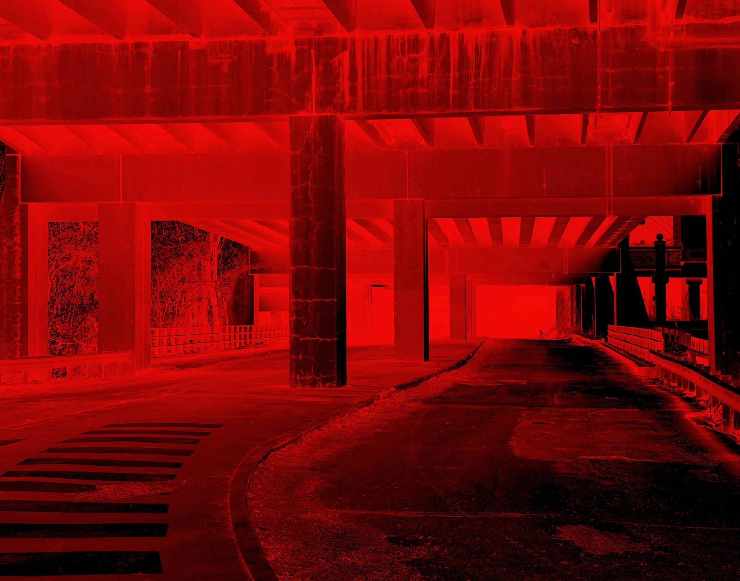 Overpass Parking Garage Red 14x11.jpg