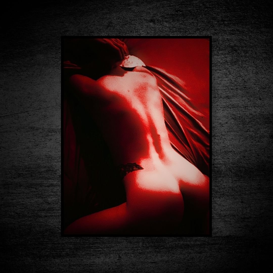 Shadow and Skin Red - Erotic Fine Art Figure Photography Print (Copy)
