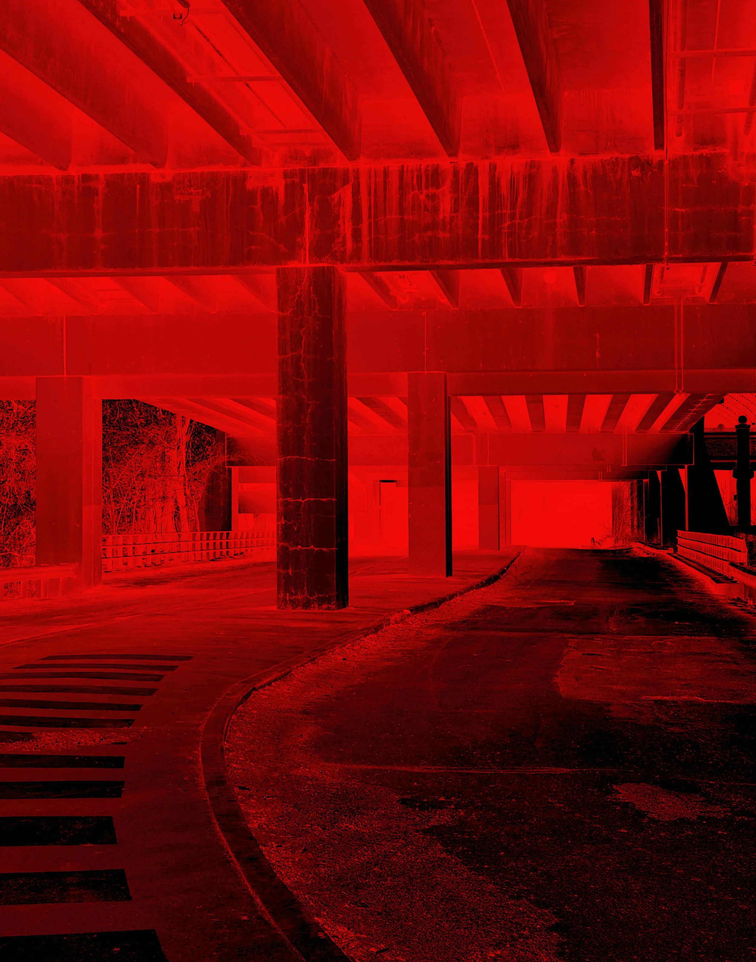 Overpass Parking Garage Red 11x14.jpg