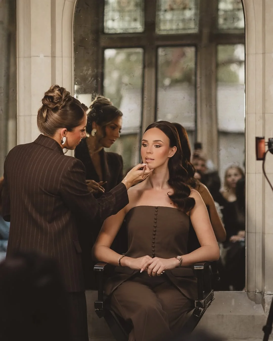 Refined bridal makeup enhancing the bride's natural features by Dayna Cerys.