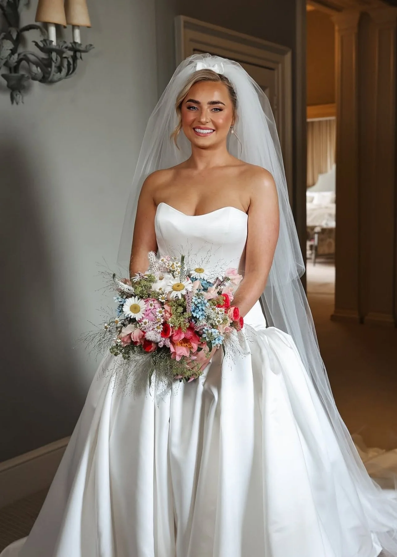Soft, timeless bridal beauty for a destination wedding by Dayna Cerys.