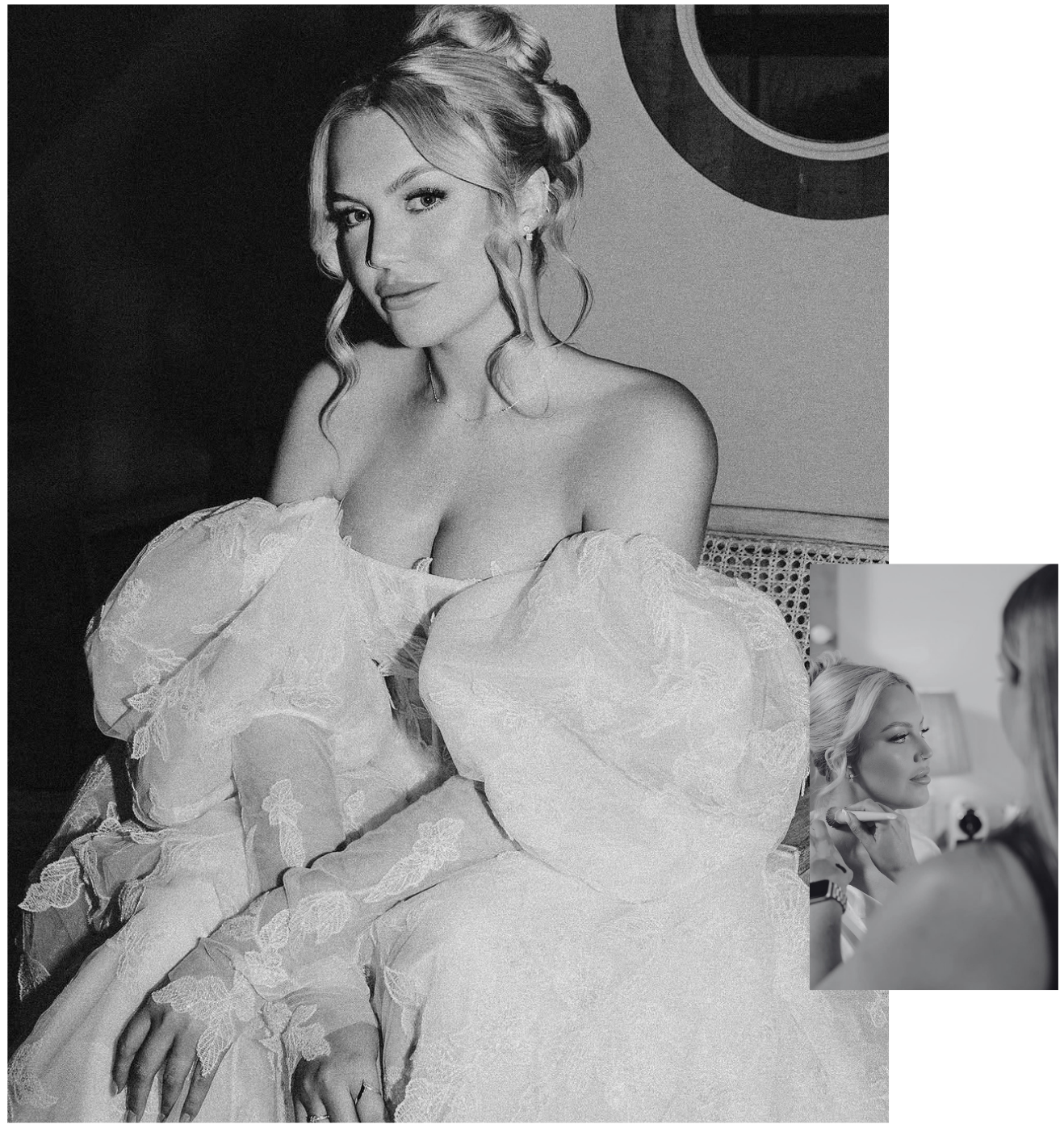 Elegant bridal makeup by Southampton bridal makeup artist Dayna Cerys.
