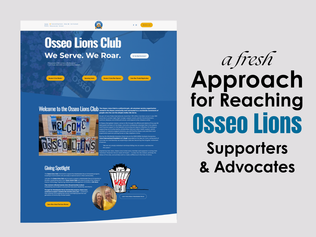 Osseo Lions Club Unveils New Logo and Website to Better Serve the Community