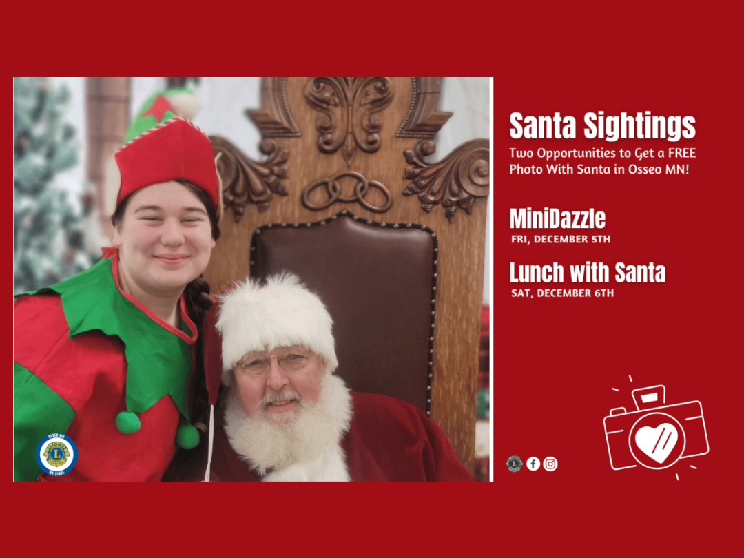 Osseo MiniDazzle & Lunch With Santa: Two Days of Holiday Fun in Downtown Osseo