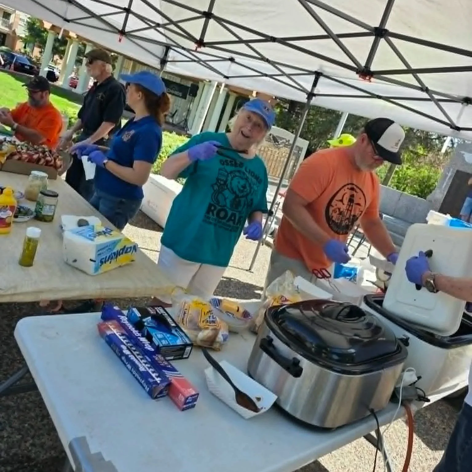 BBQ Food Tent at Spring Car Show