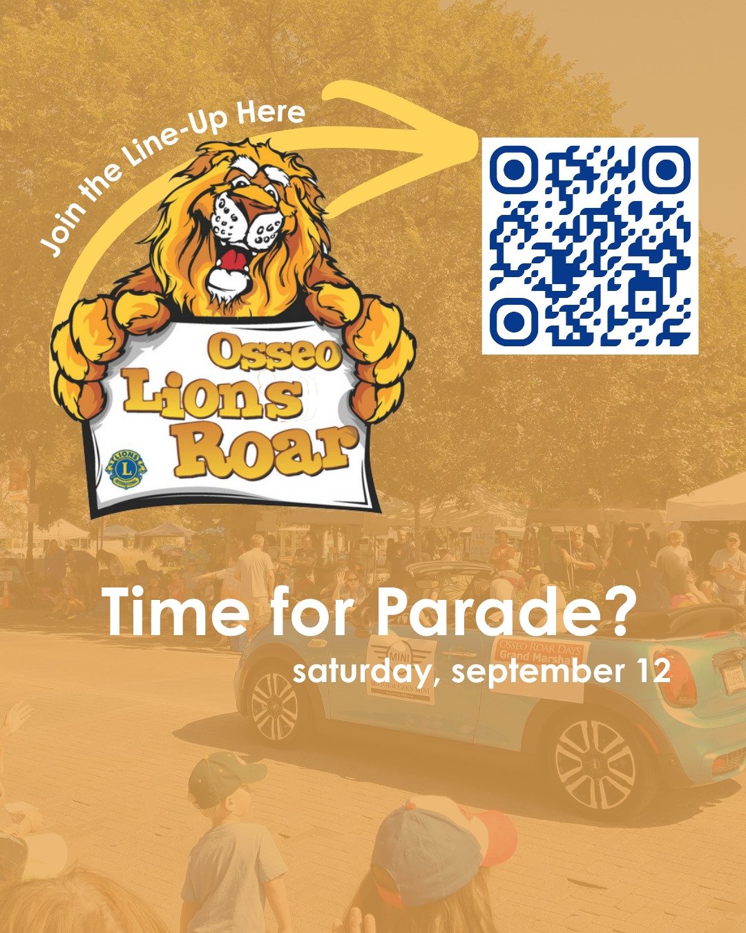 📢 Business owners &amp; organization leaders &mdash; the clock is ticking.⏰ 

If you want to guarantee your unit is listed in the published Lions Roar Parade line-up, make sure to register by Friday, August 15.  We can still take you through Labor D