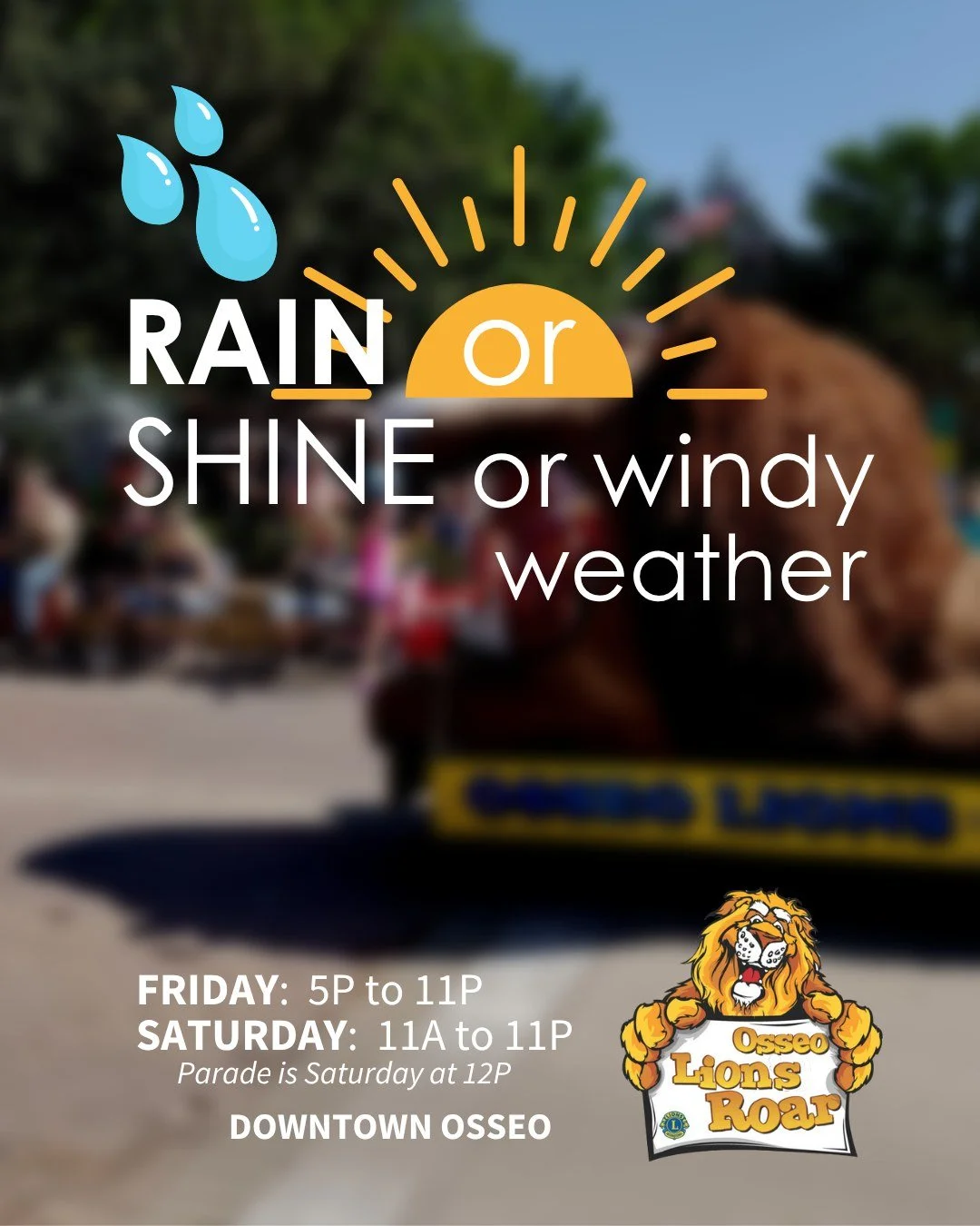 We're counting down the day to fun in the sun (or playtime in the rain). We'll be eating, singing, dancing, and drinking in the streets this Friday and Saturday. 🦁 Where will you be?

📌MAKE SURE you follow our official Lions Roar page on Facebook a
