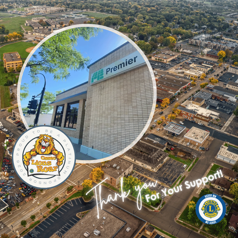  Thank You to 2026 Roar Platinum Sponsor:  Premier Banks of Osseo 