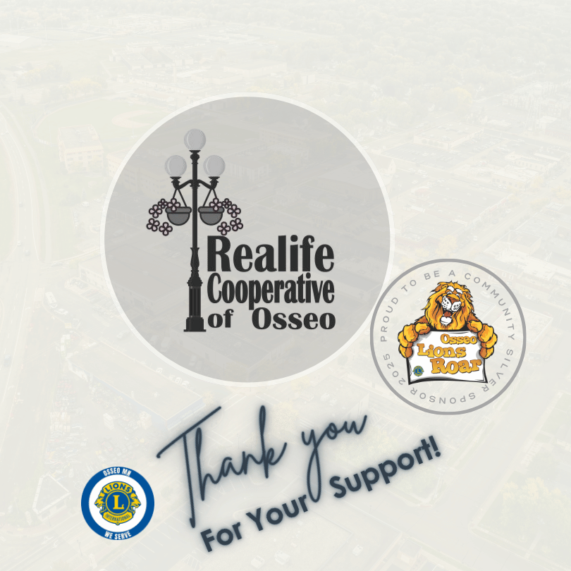  Thank You to 2026 Roar Silver Sponsor:  Realife Cooperative of Osseo 