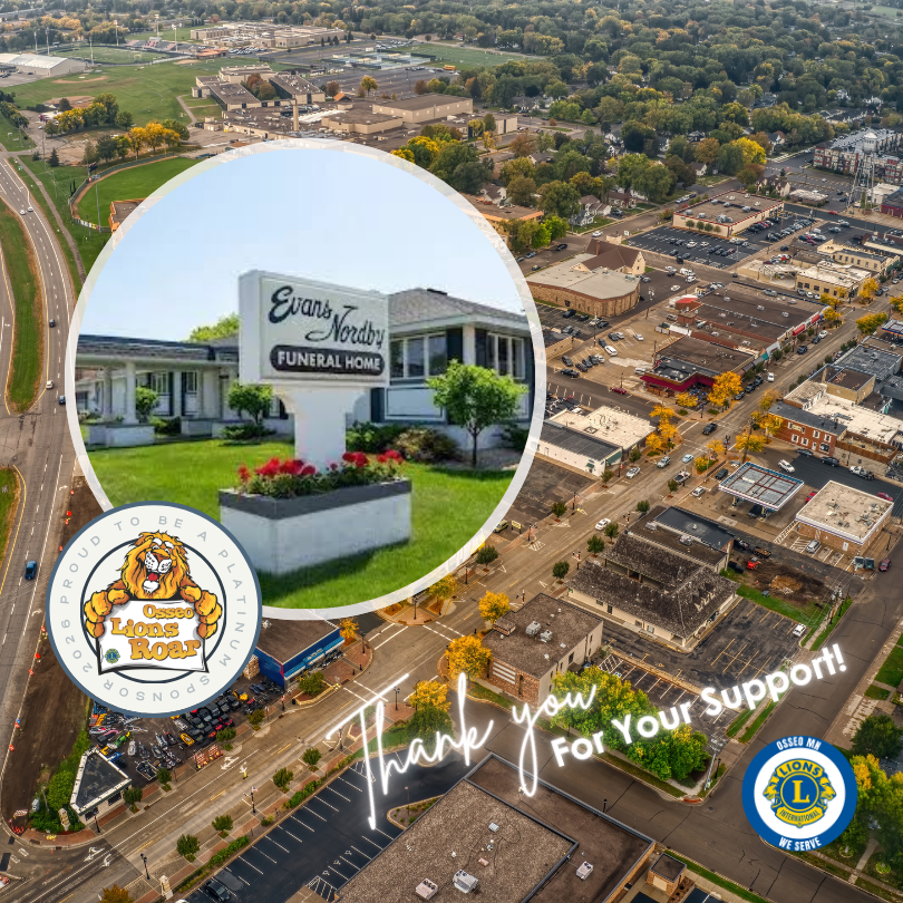  Thank You to 2026 Roar Platinum Sponsor:  Evans-Nordby Funeral Homes 
