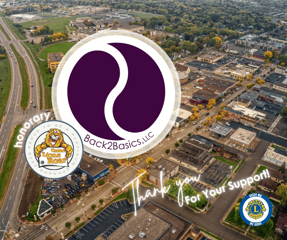 Click Above for Information About This Sponsor.  BACK2BASICS, LLC (Brand Managers), 2026 Honorary Platinum Sponsor for their work with the Lions Club's digital presence.|    Find us online  