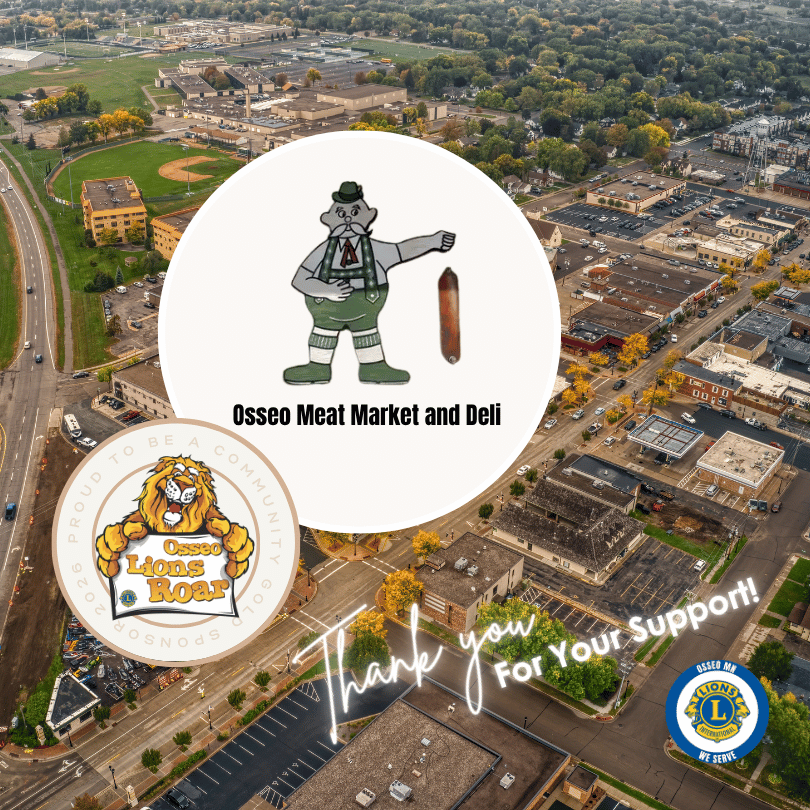  Thank You to 2026 Roar Gold Sponsor:  Osseo Meat Market and Deli 