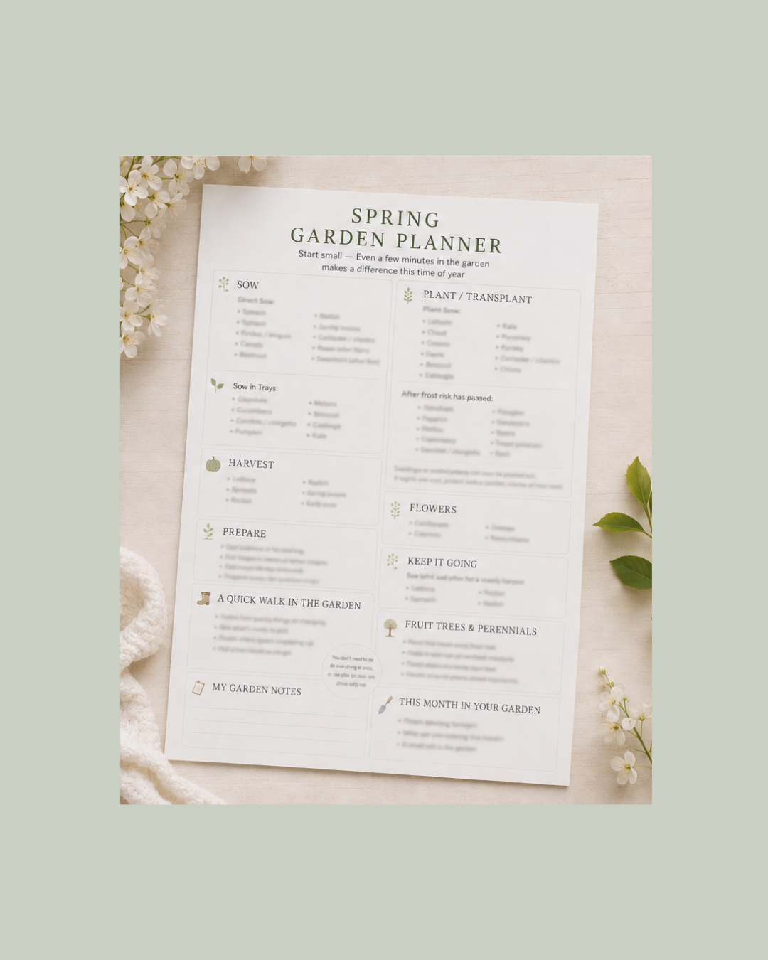Spring Garden Planner – What to Sow, Plant & Harvest