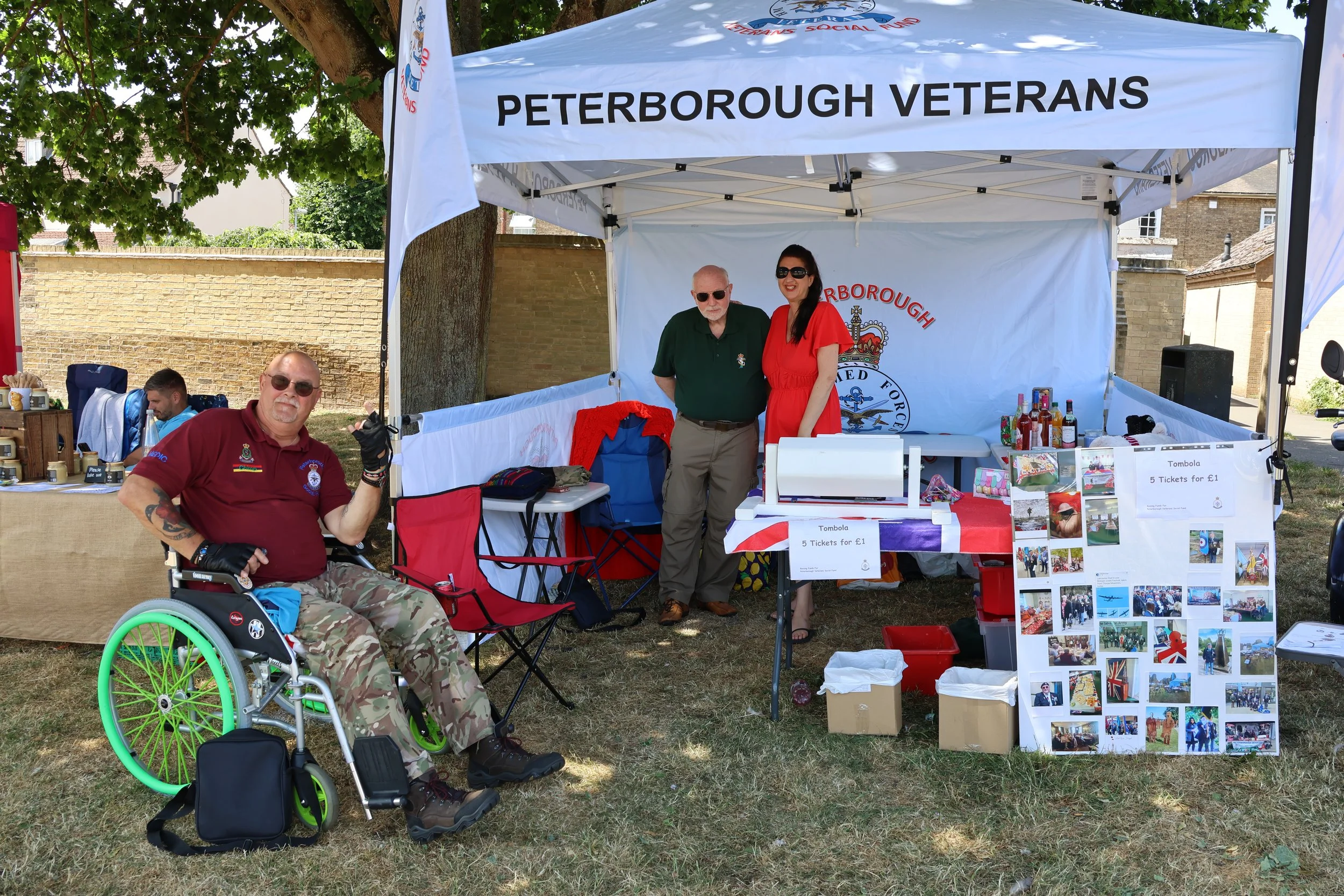 Peterborough Veterans with their display at Armed Forces Day organised by Moremuzic Radio.