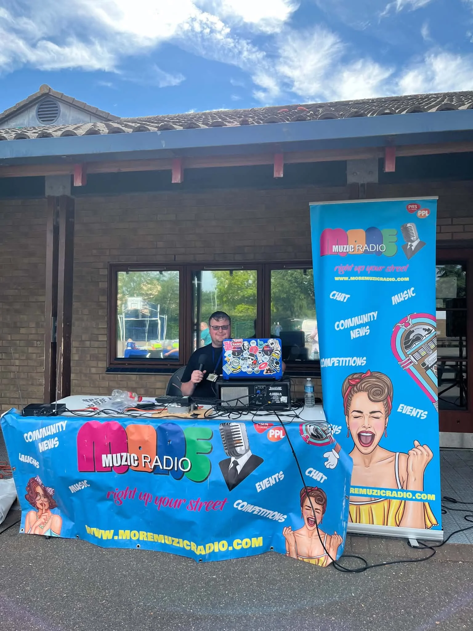 More Muzic Radio's Luke Isley at Park Lane Summer Fete