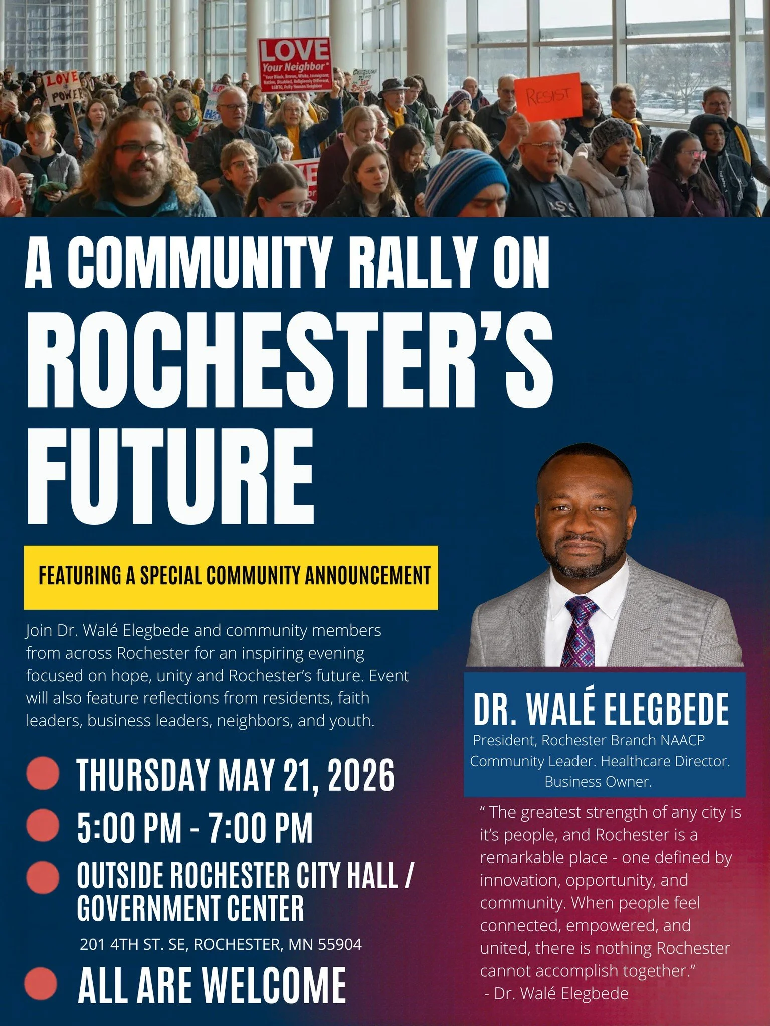 A Community Rally On Rochester’s Future