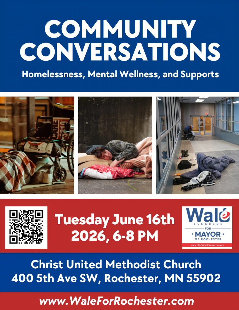 COMMUNITY CONVERSATIONS - Homelessness, Mental Wellness, and Supports