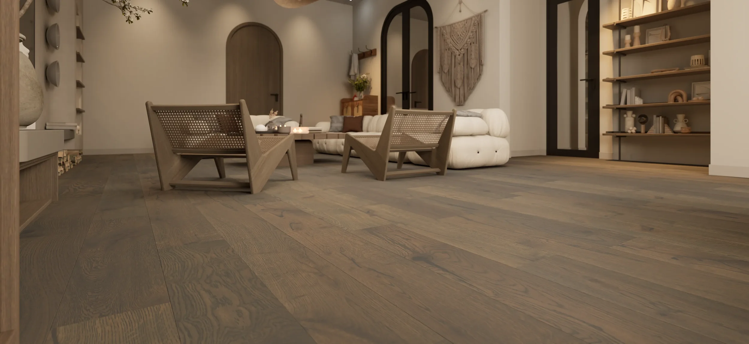 A room shot of our Flint, showing how the flooring would look in a domestic setting