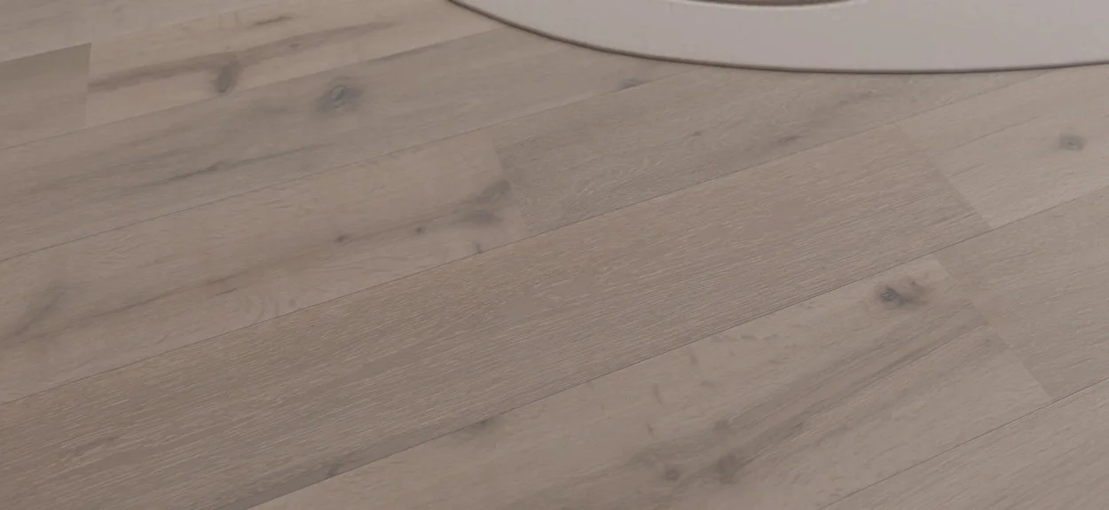 FORM Linen a close up of the soft white colour on a 190mm wide rustic plank