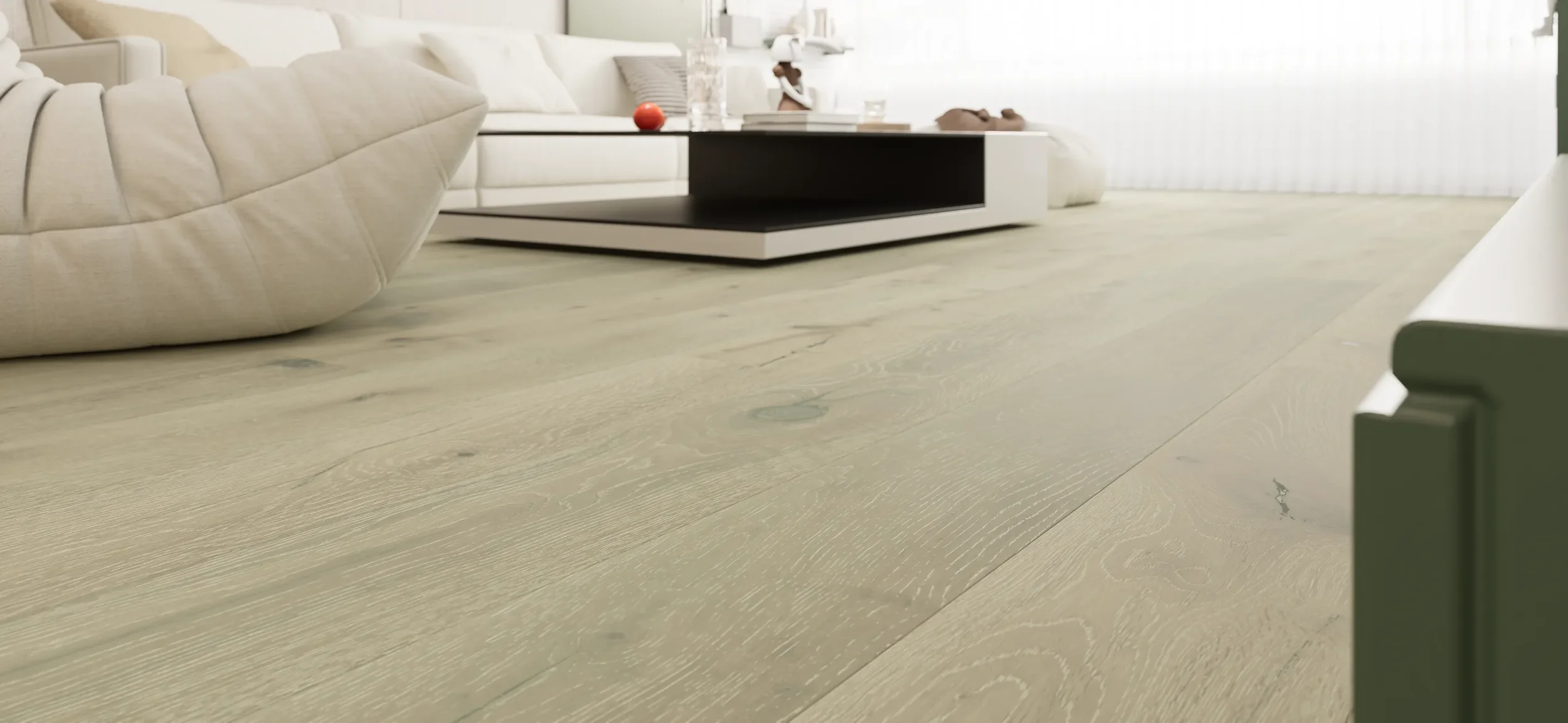 FORM Clay rustic 190mm planks in a lounge setting
