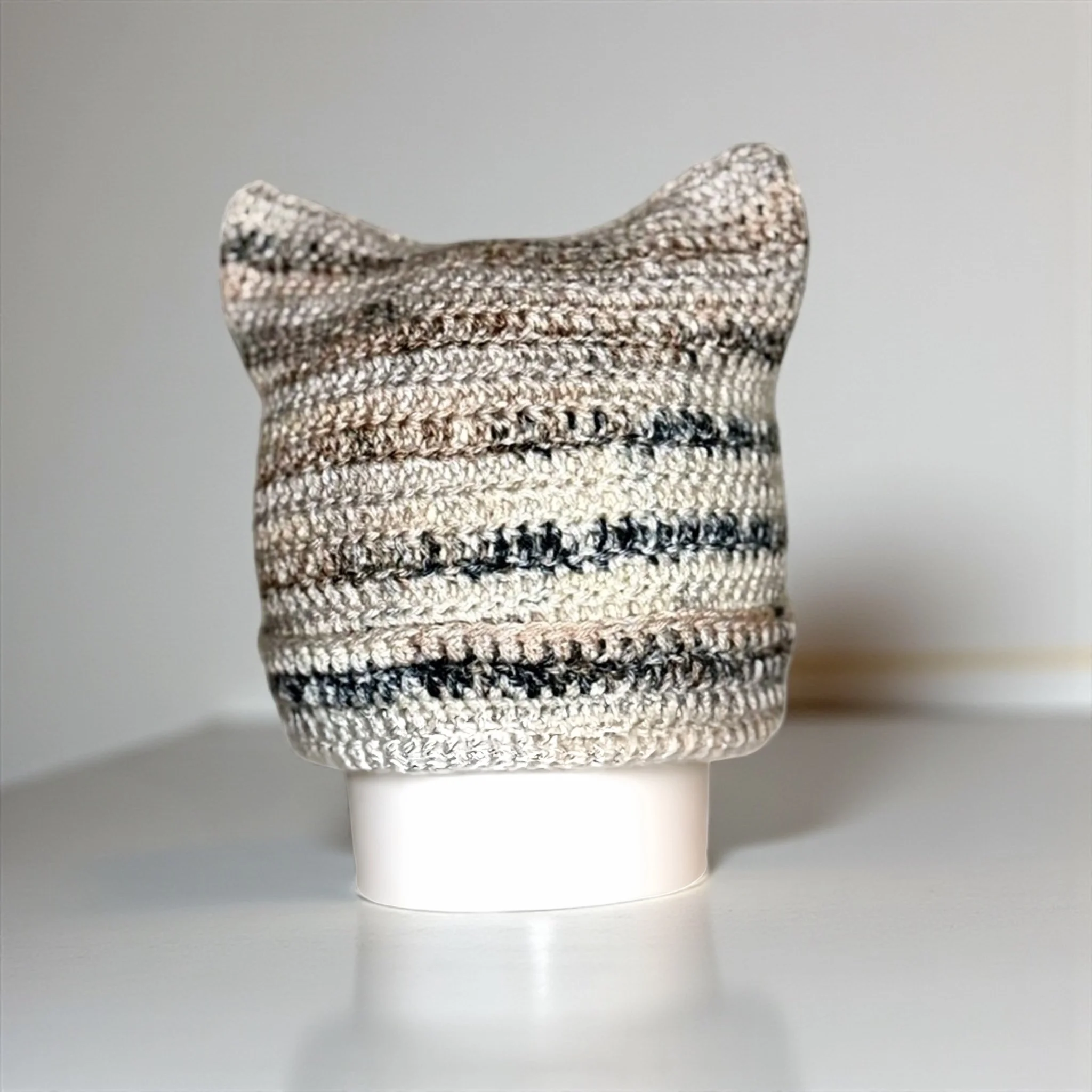 Handmade Crocheted Cat Ear Beanie