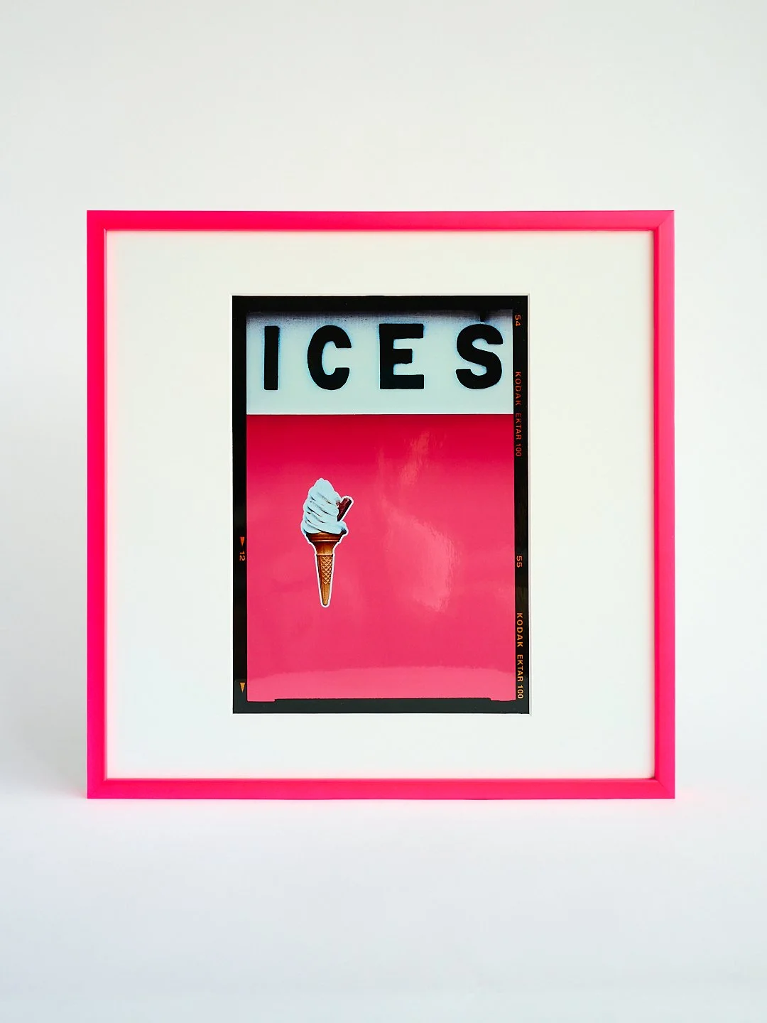 Ices by @richardheeps. 
Framed in neon pink. 
🍦🍦🍦