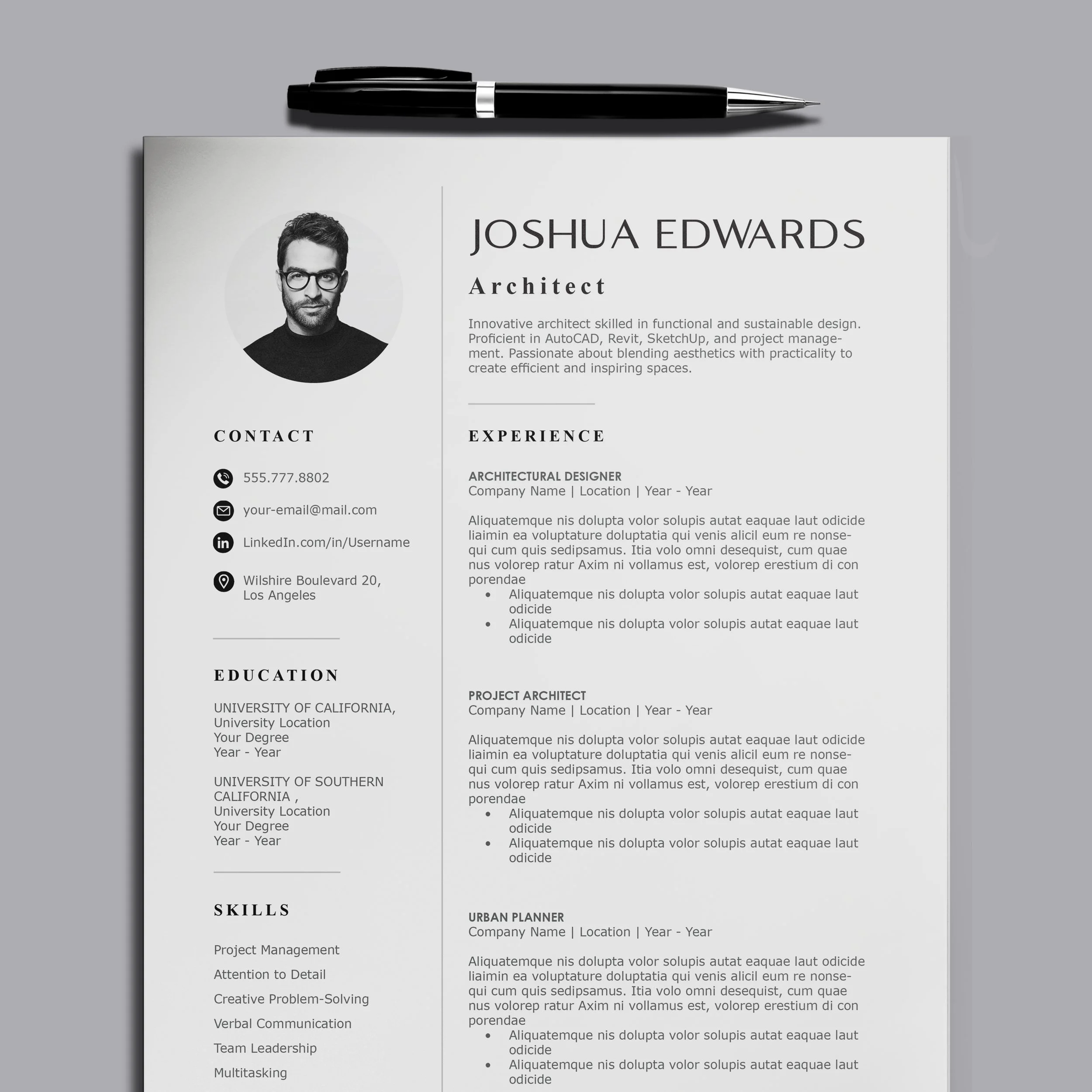 Architect Resume - Joshua Edwards