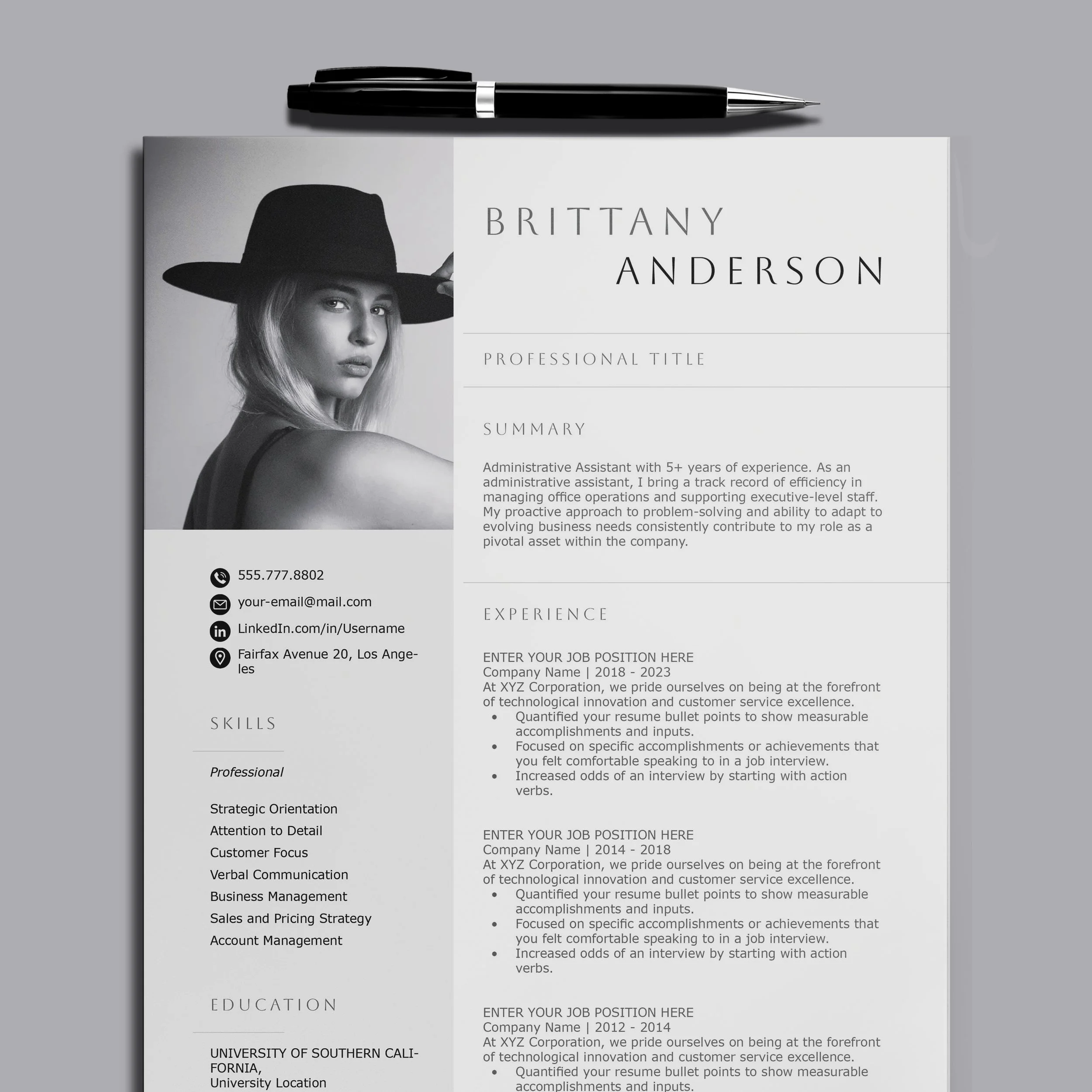 Modern Resume - Brittany Anderson