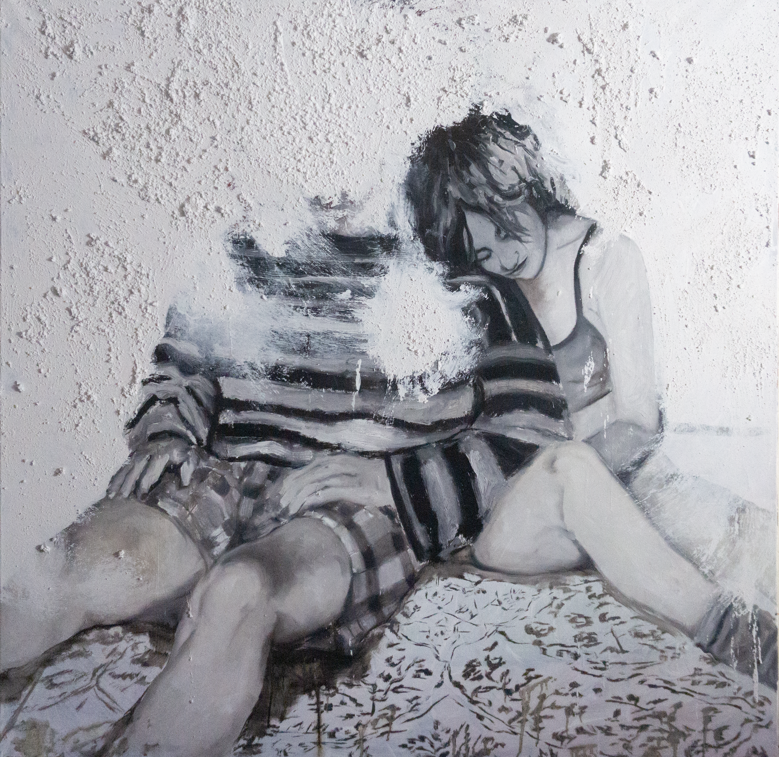 'Nostalgia sem Cabeça'
2026
Tinta de óleo e argamassa sobre Tela
120x120cm