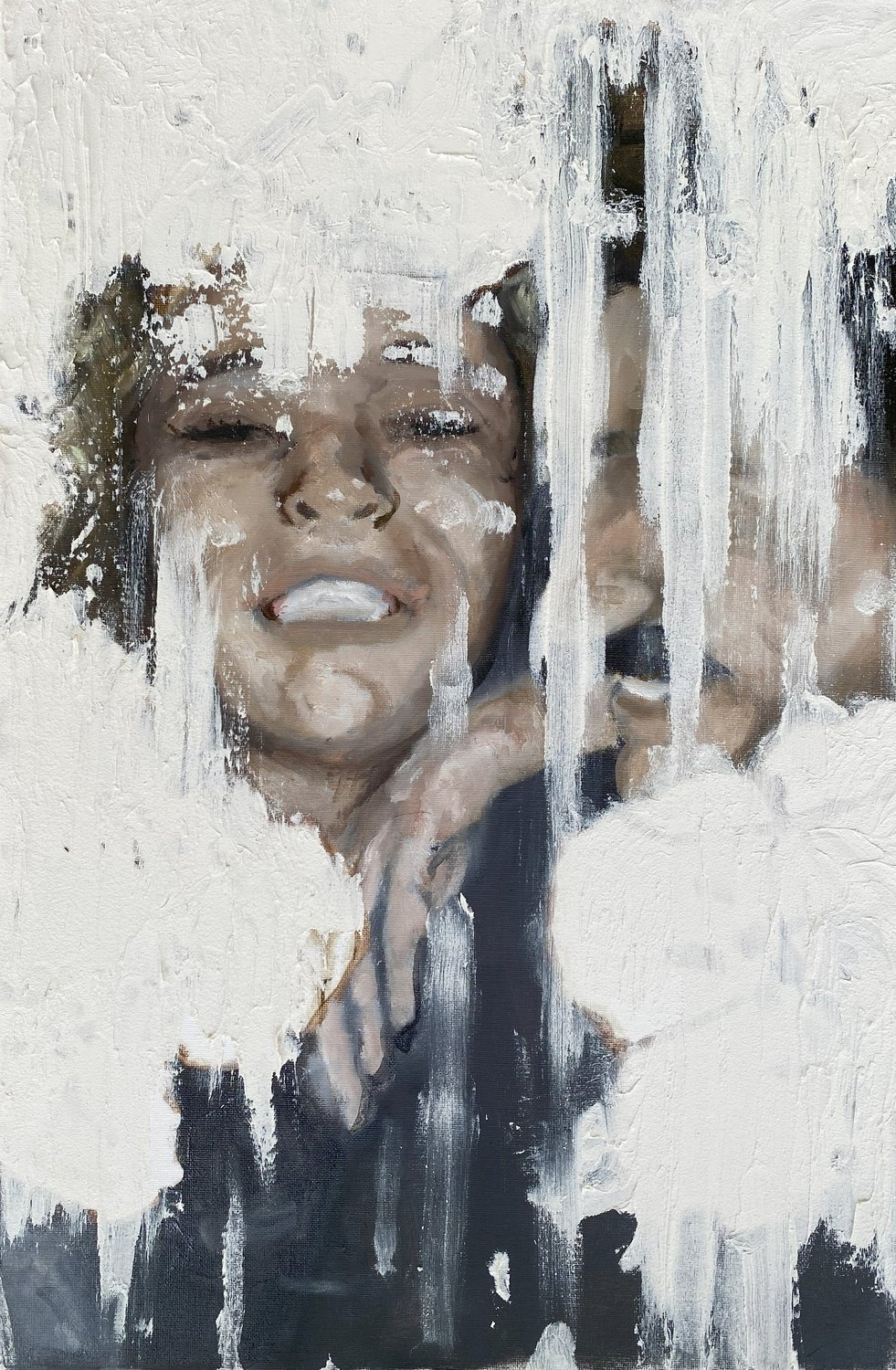 Saída do Treino às 22h 
Óleo e Gesso Acrílico Sobre Tela 
40x60cm 