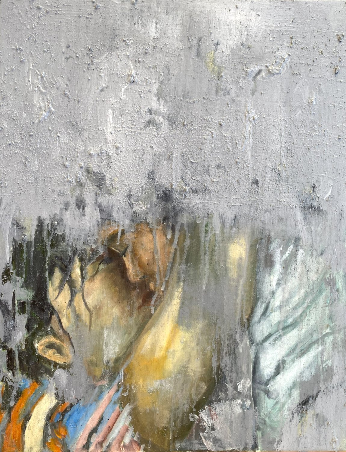 Uma Pintura de um Assunto Concreto terá um Titulo Concreto 
Óleo e Gesso Acrílico Sobre Tela 
35x45cm 
