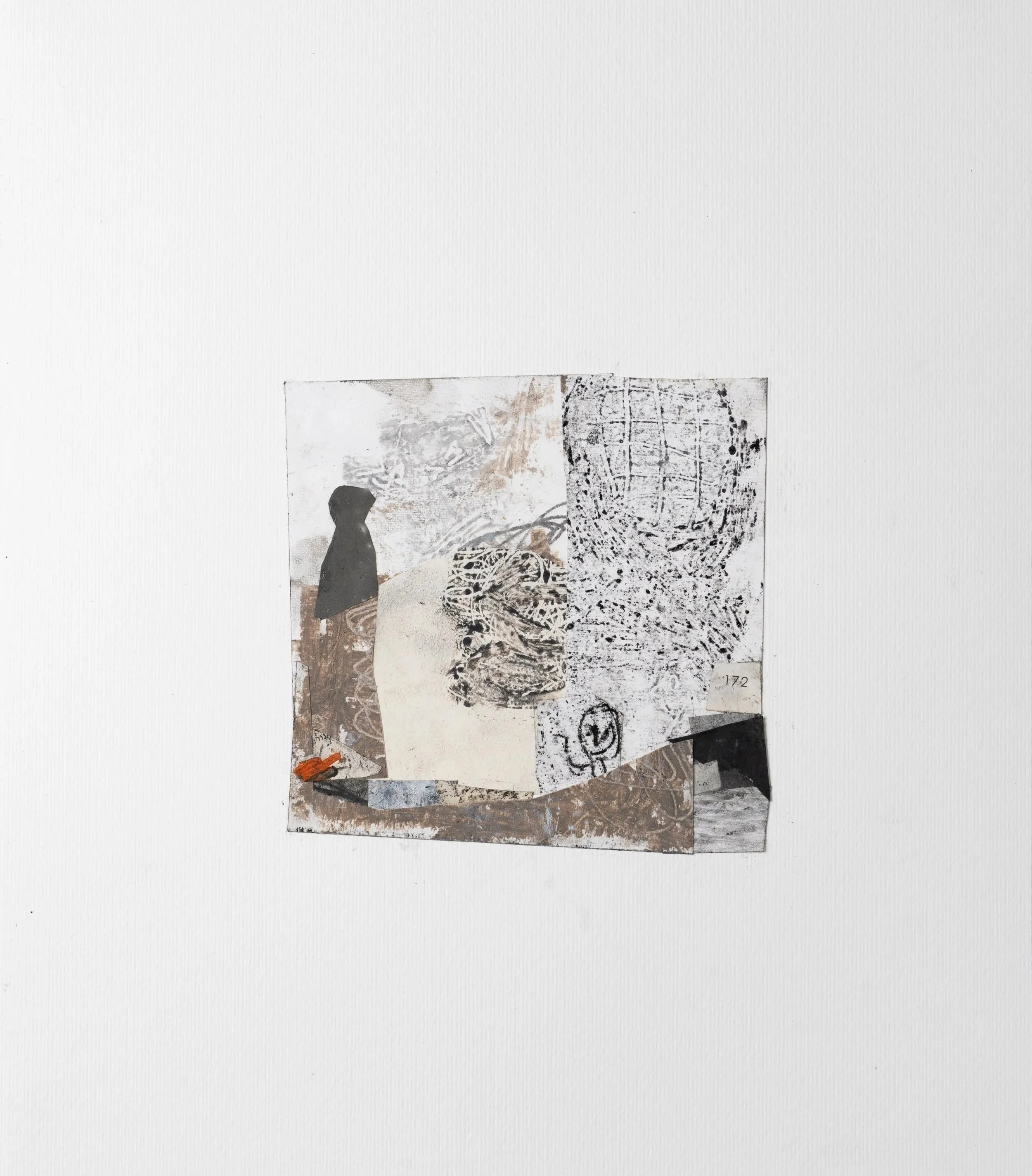  Desert Storm, 2023
Collage and oil pastel on paper 
40x32