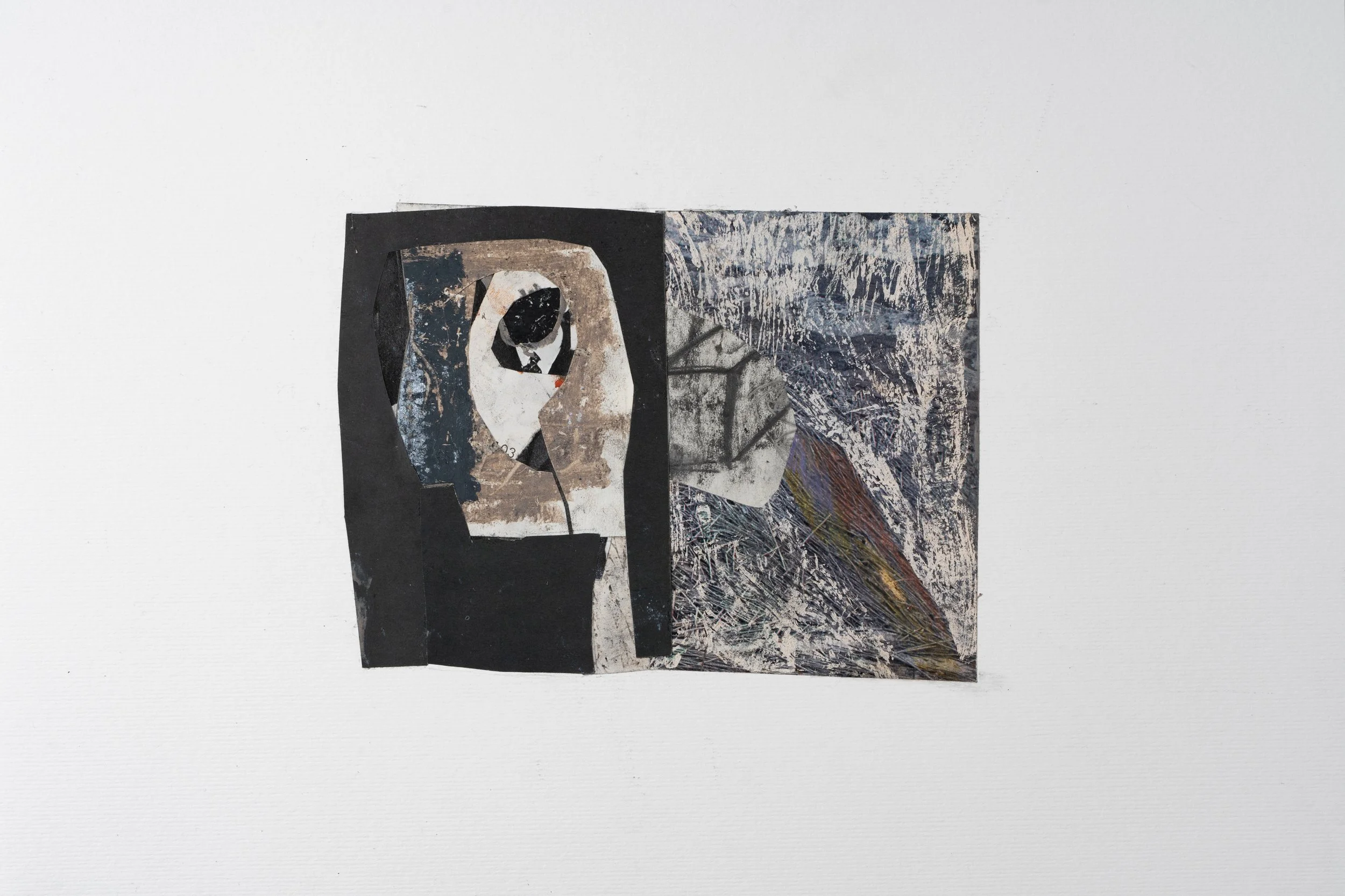  A dream of a butterfly, 2023 
Collage, pencils and oil pastels on paper, 40x32