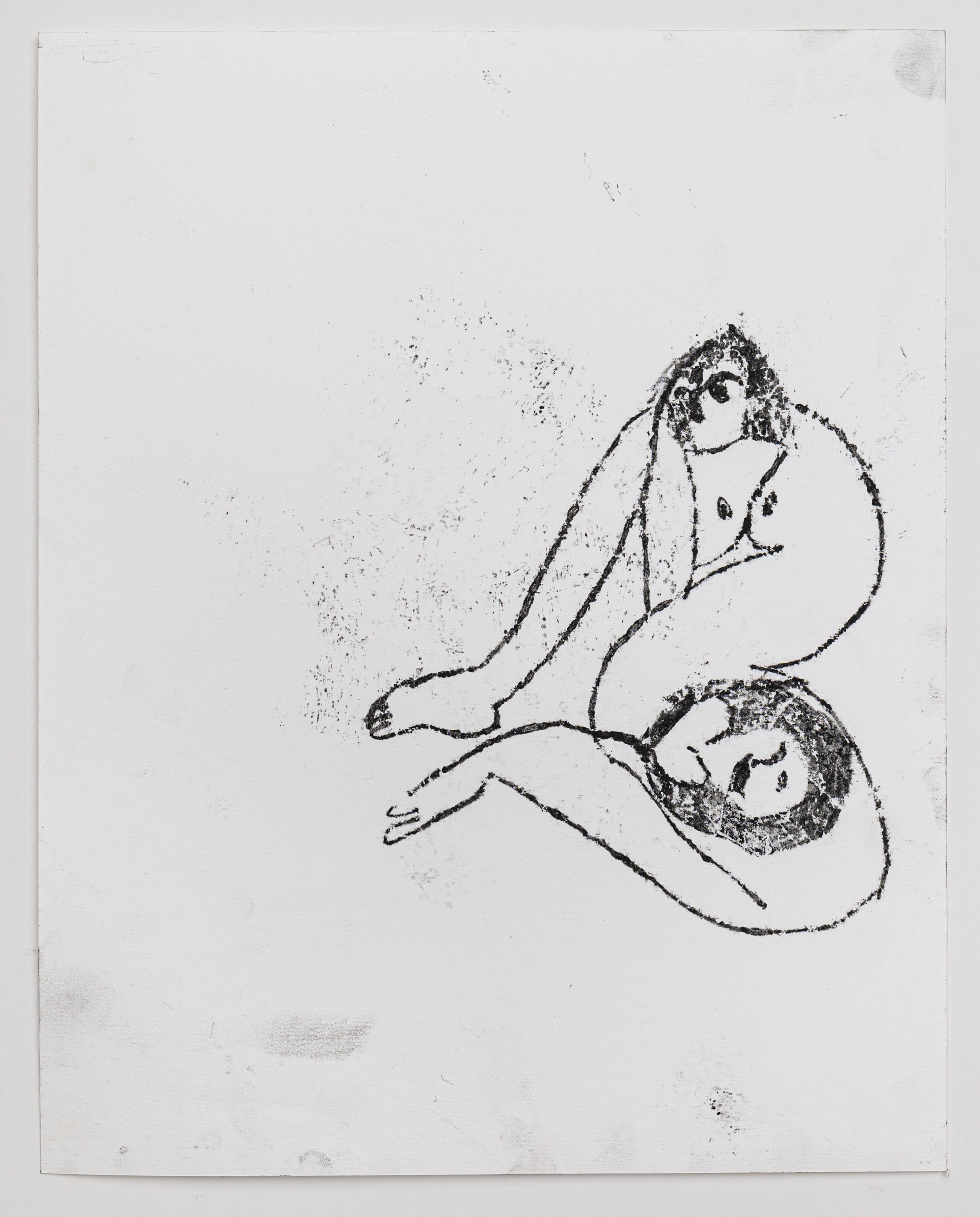  Giving birth 2, 2022 

Oil pastel pressed on paper
30x24 cm  