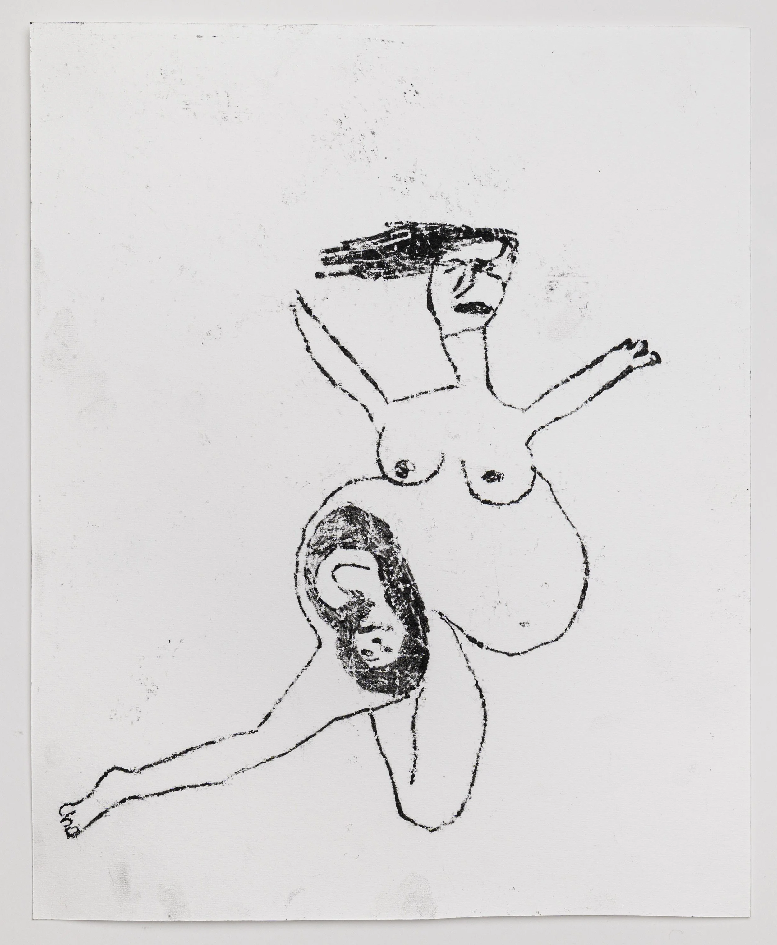Giving Birth, 2022

Oil pastel pressed on paper
30x24 cm