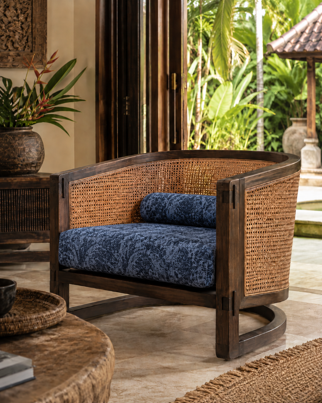 SYDNEY RATTAN ARMCHAIR