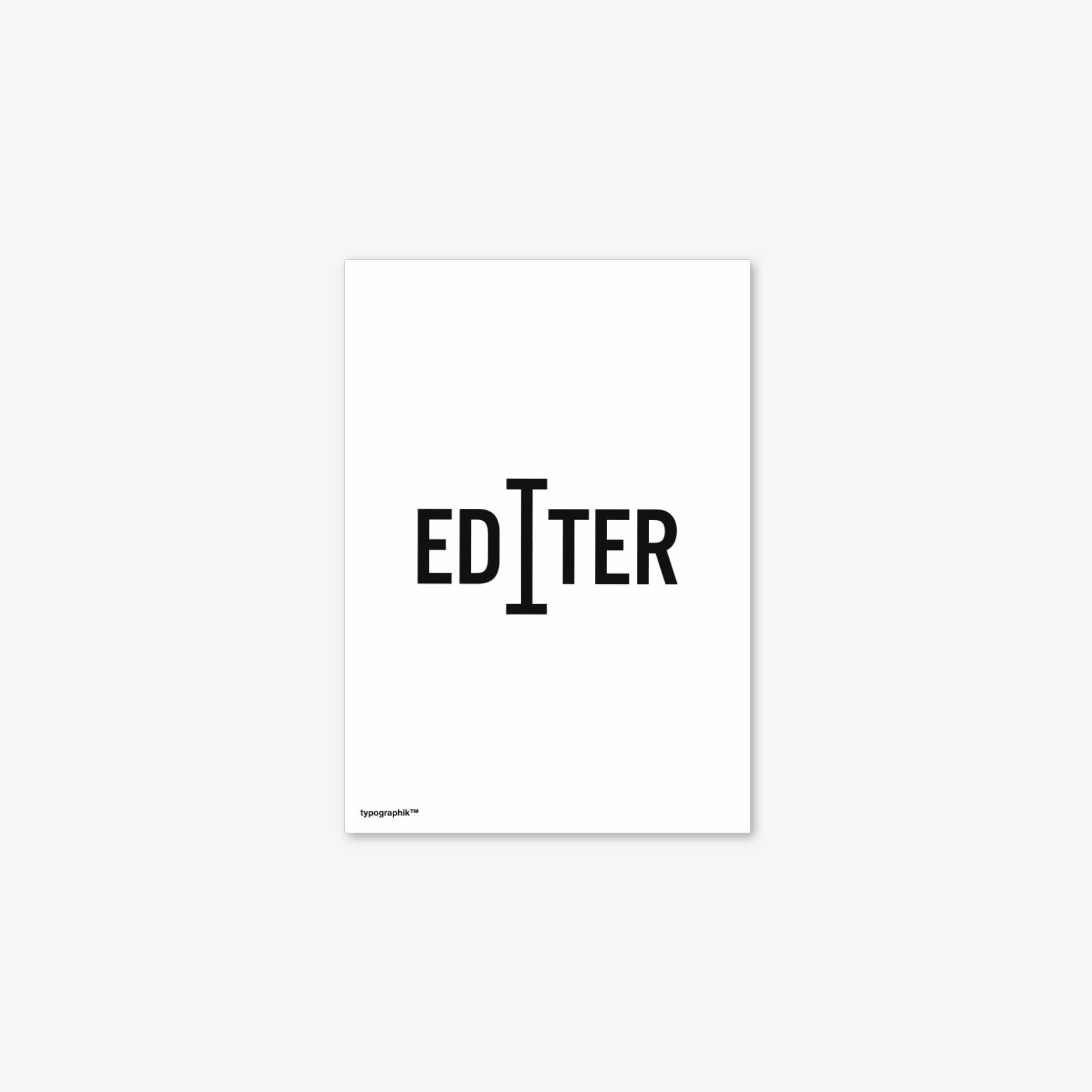 Editer