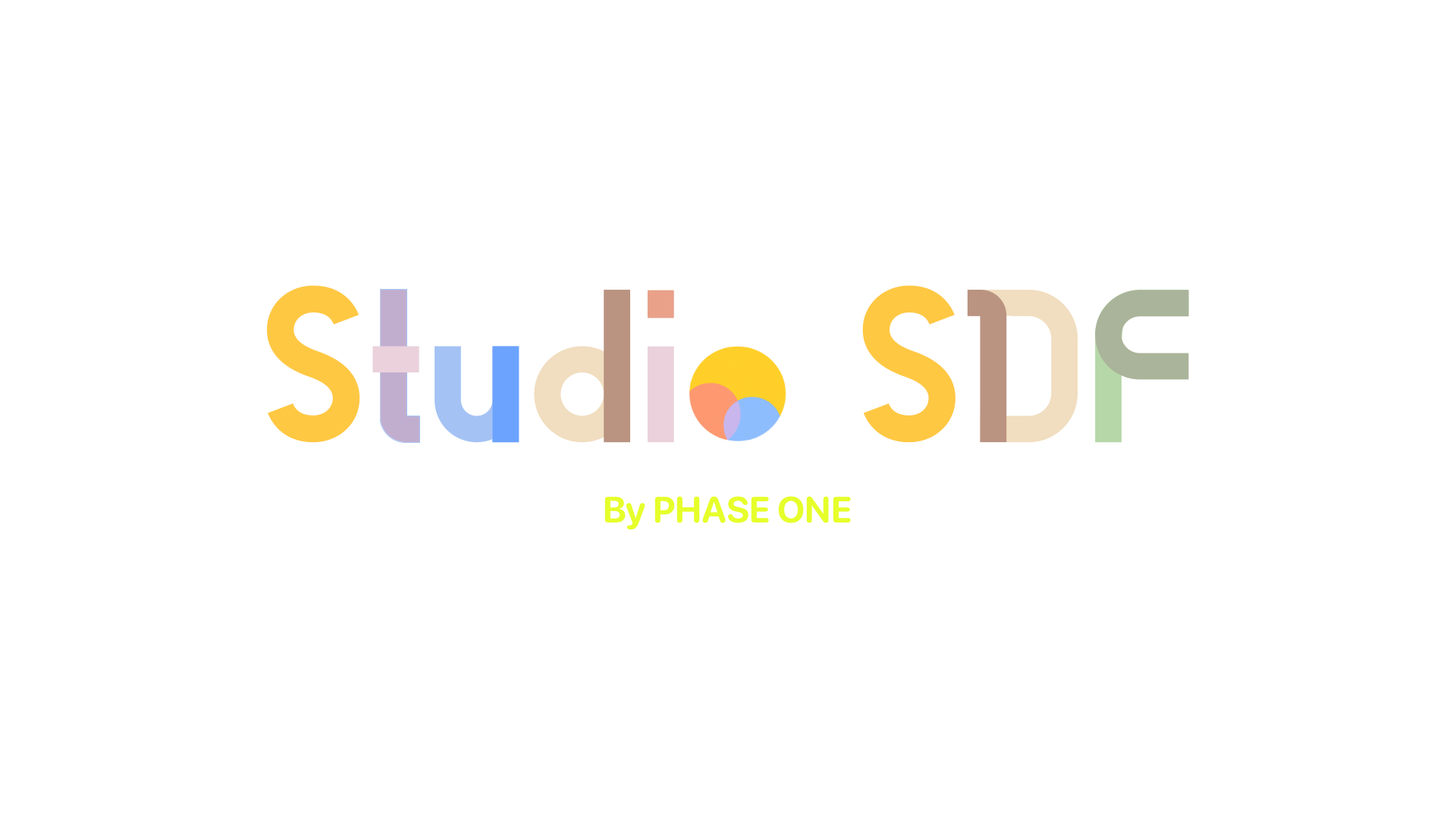 Het logo van "Studio SDF"