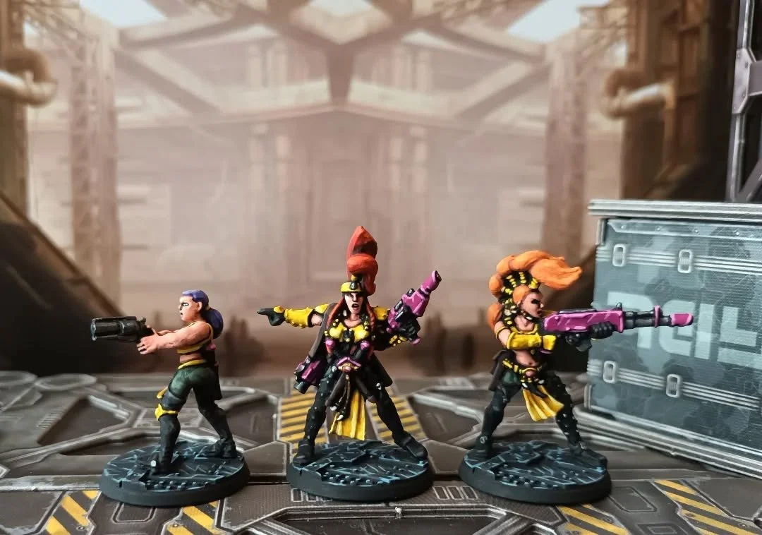 Necromunda Escher Gang!

#necromunda 
#skirmish
#40k
#warhammercommunity
#escher
#oldhammer
