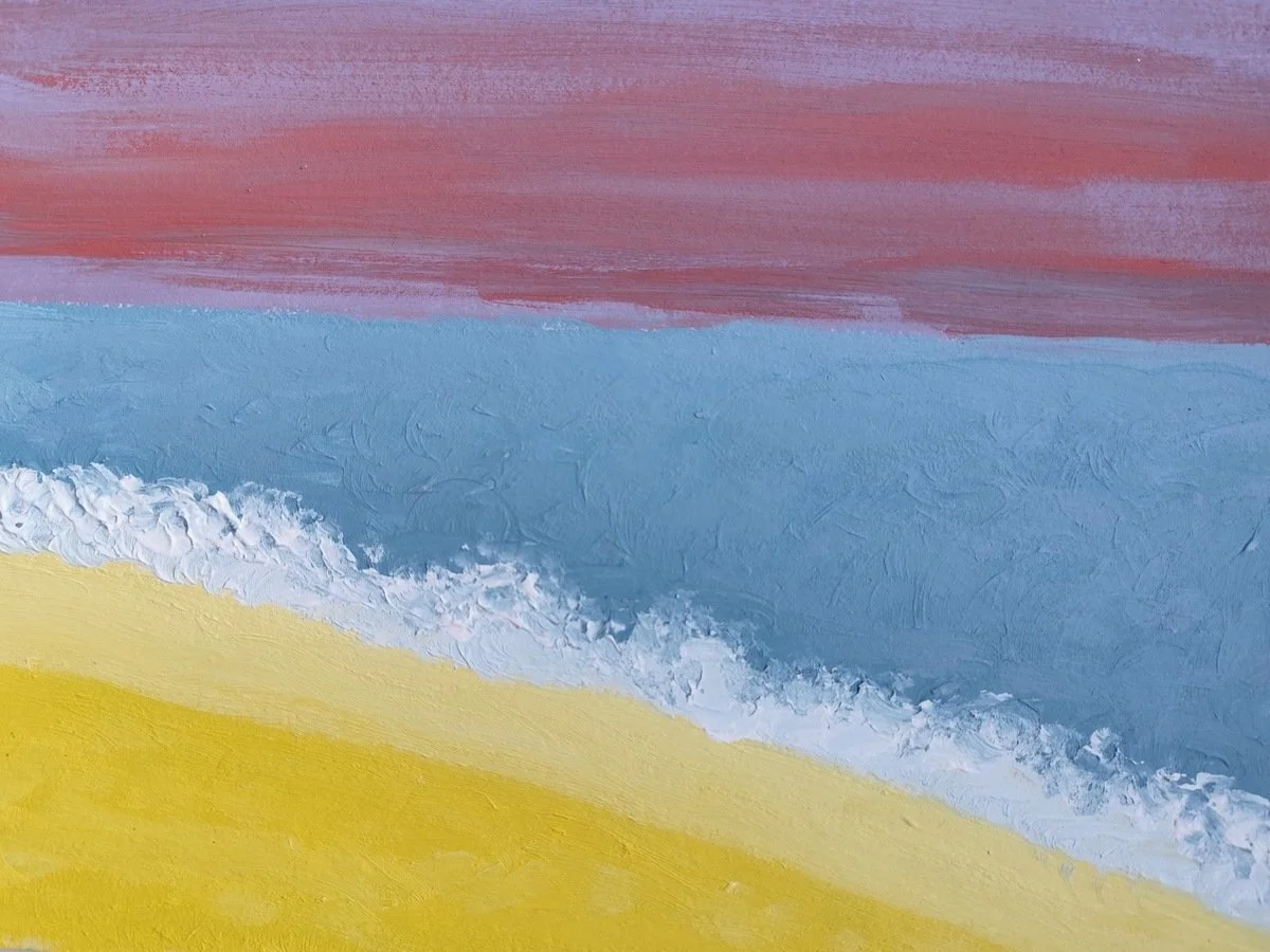 Sunset At The Beach – Digital Art Print