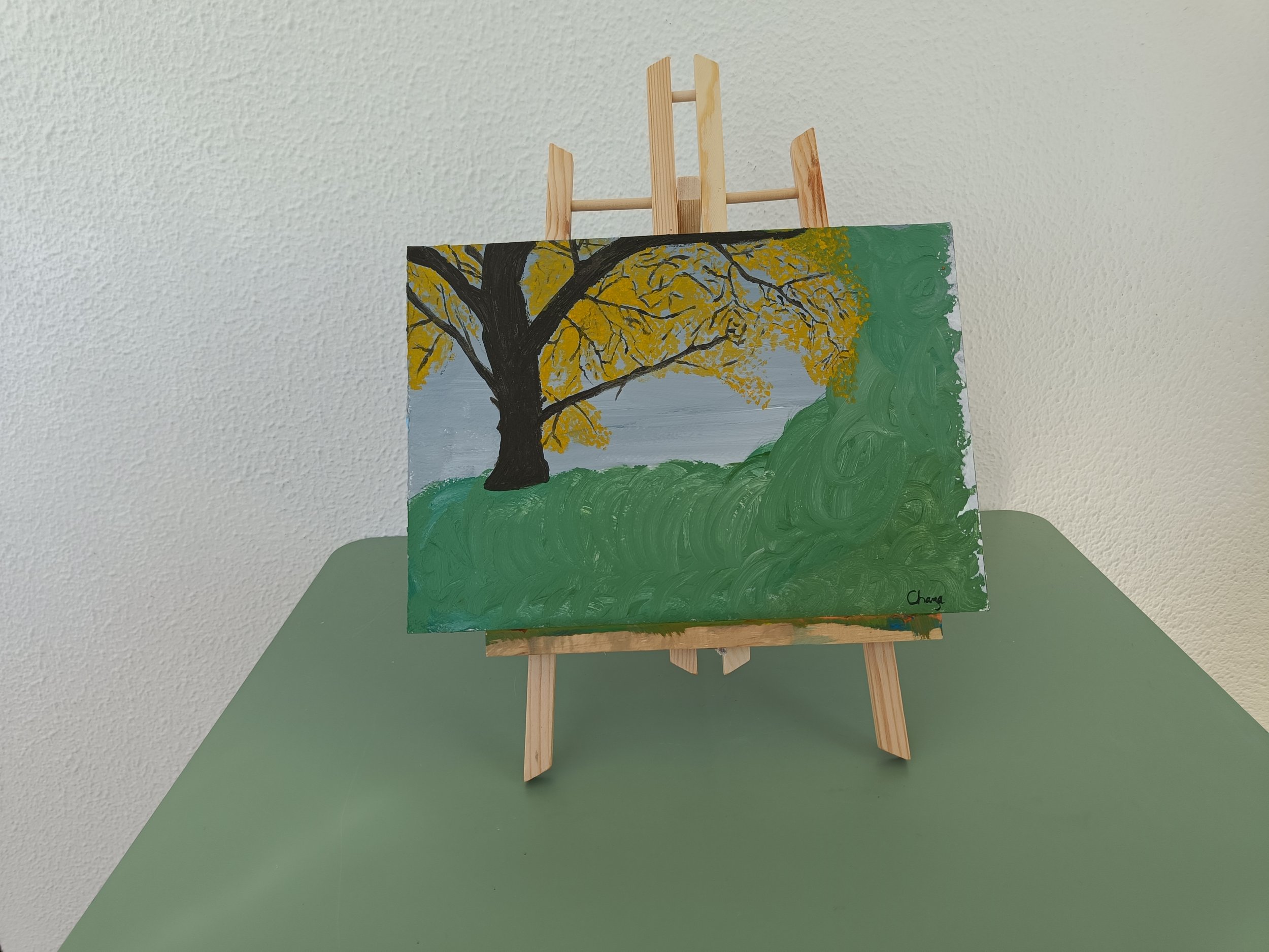 Tree in Autumn — Original Acrylic Painting