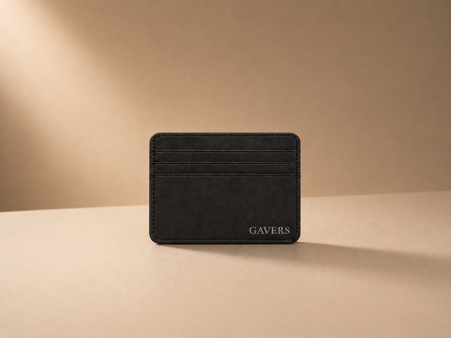 GAVERS Matte Black  Direct Sale Price PU Leather Cover Best Seller Travel Small Wallet  Wallet Credit Passport Cardholder Gift