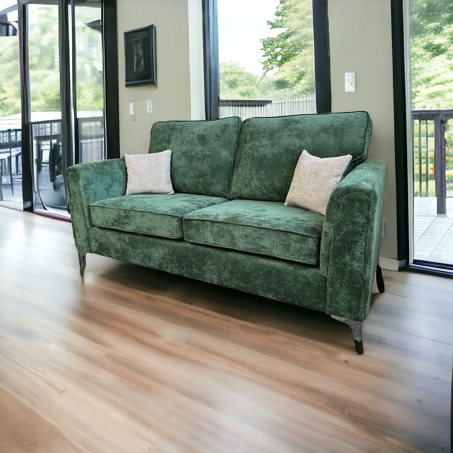 Glam style and amazing comfort- that's this roomy classic back Diva sofa range. You'll love the sink-in seats, the soft upholstery to give any room a lift. 
