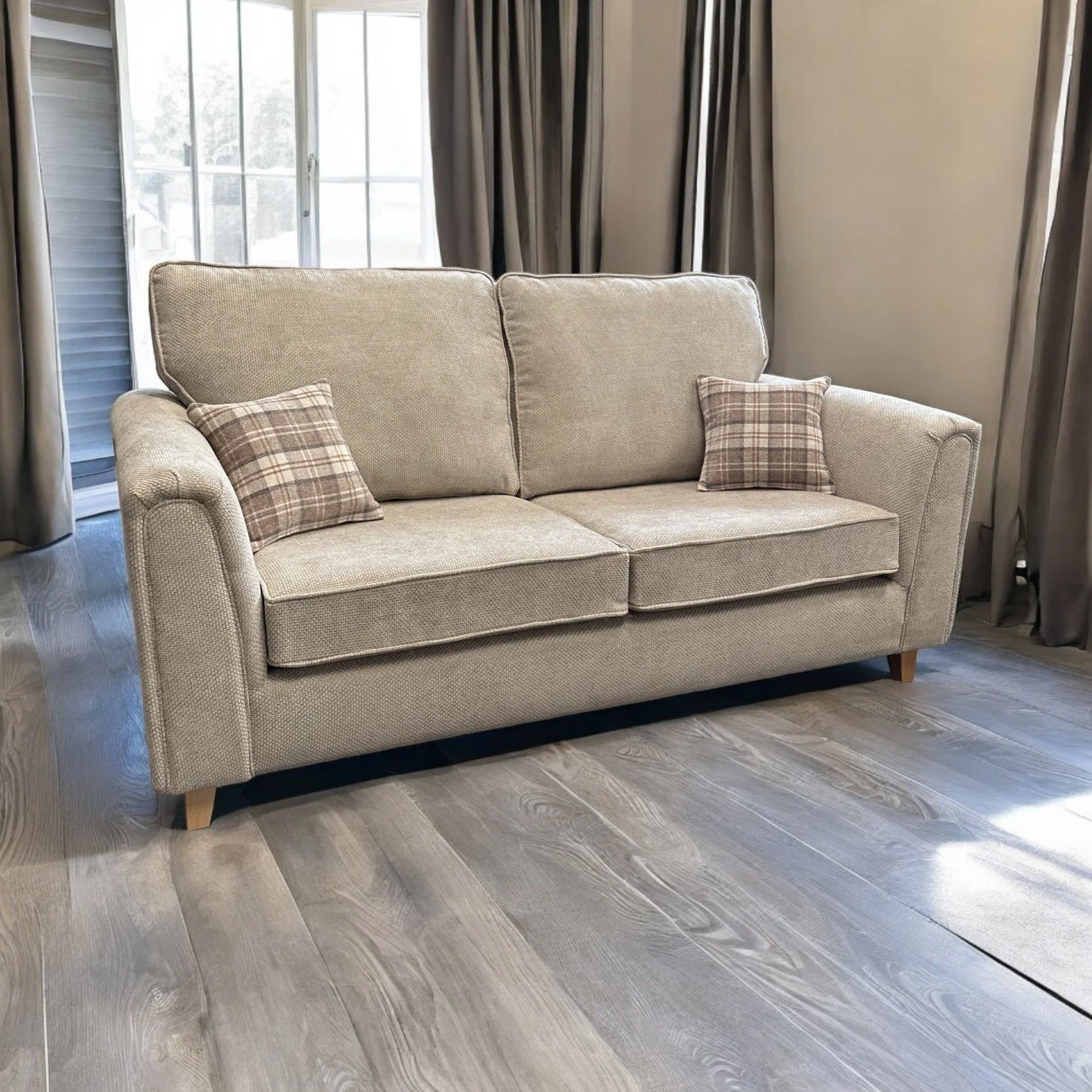 Glam style and amazing comfort- that's this roomy classic back Diva sofa range. You'll love the sink-in seats, the soft upholstery to give any room a lift. 